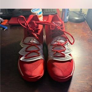 Nike Red and White Men's Sneakers